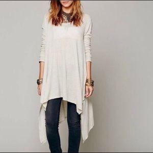 Free people Wonder Woman Top sz M, Cream sheer NWT